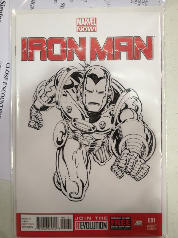 Iron Man Sketch Cover By Bob Layton In Robert Green S LSCC 2013 Comic